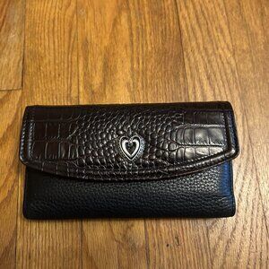 Brighton Black and Brown Leather Wallet